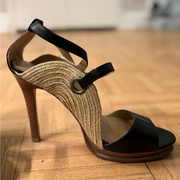 Nine & Co. Black Strappy Heels - Picture 2 of 10